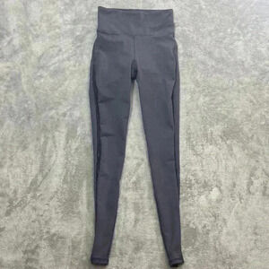Fabletics Leggings Womens Size XS Gray Mesh Gym Athleisure High-Rise Athletic